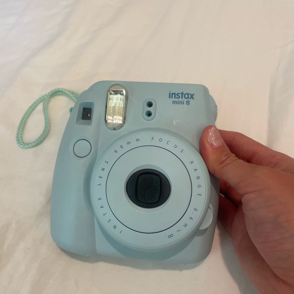Blue Polaroid camera! No film